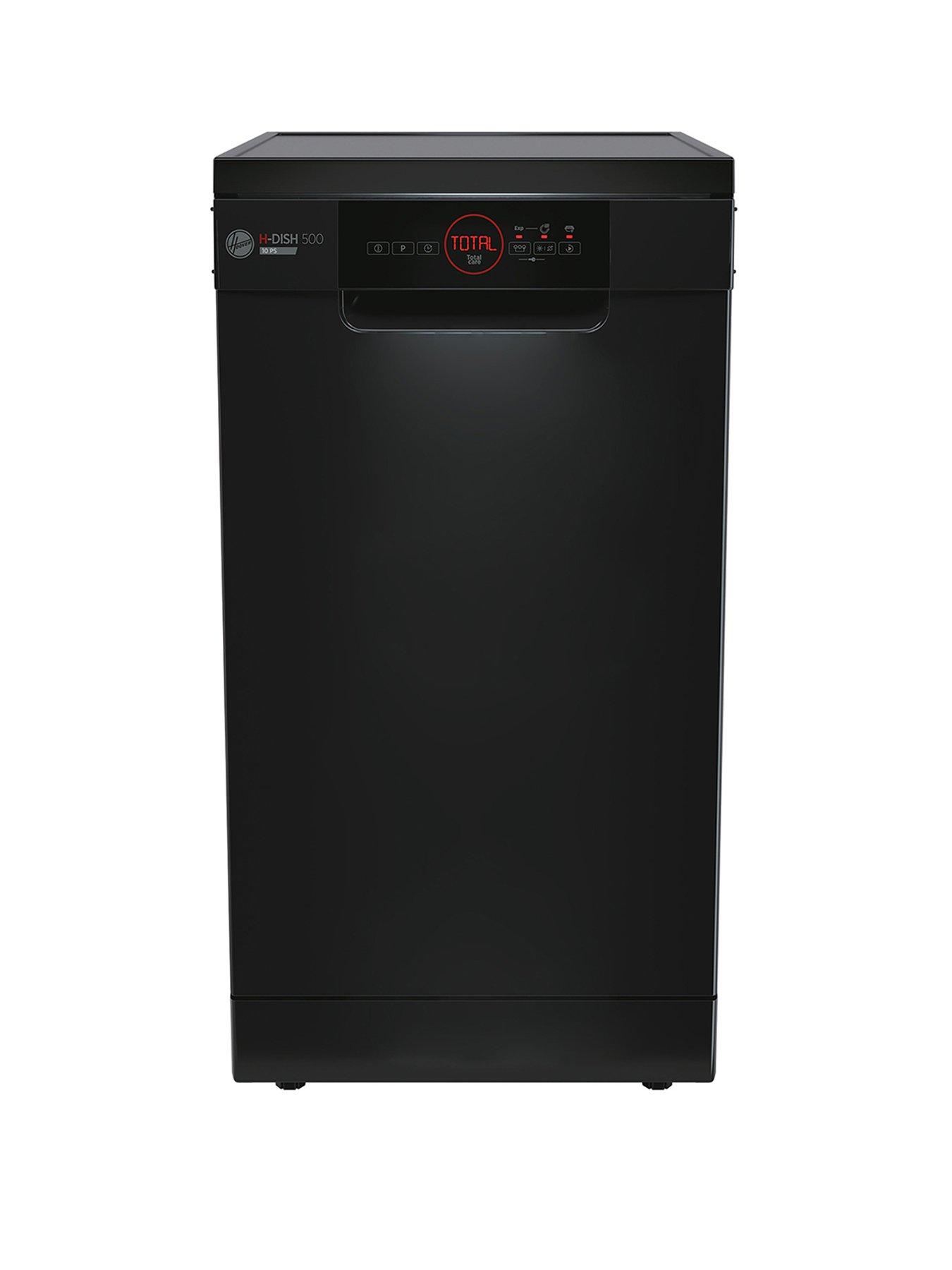 Product photograph of Hoover Hdph 2d1049b 10-place Slimline Dishwasher - Black from very.co.uk