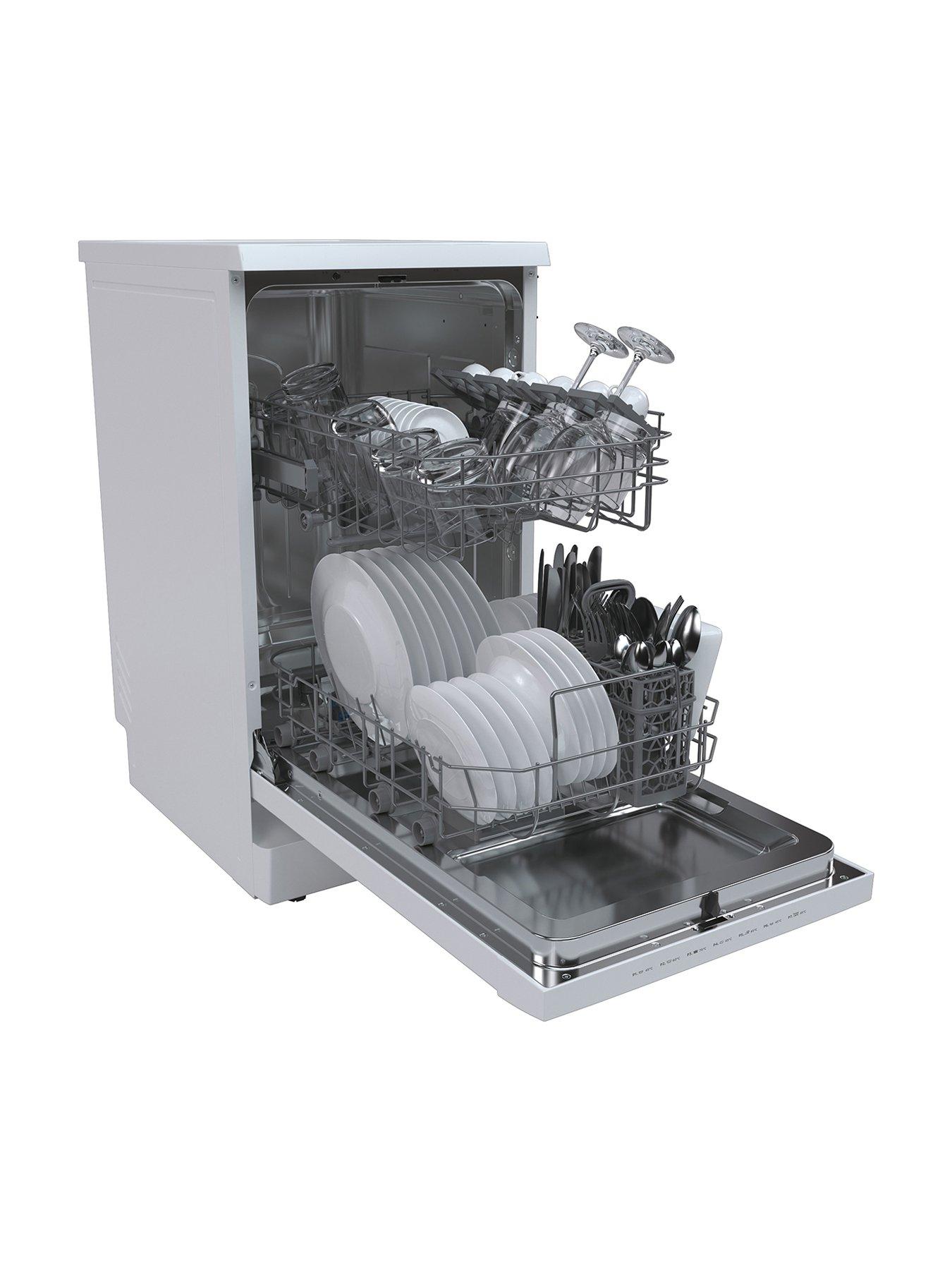 Image 4 of 6 of Hoover HDPH 2D1049W Freestanding Slimline 10-Place Dishwasher - White
