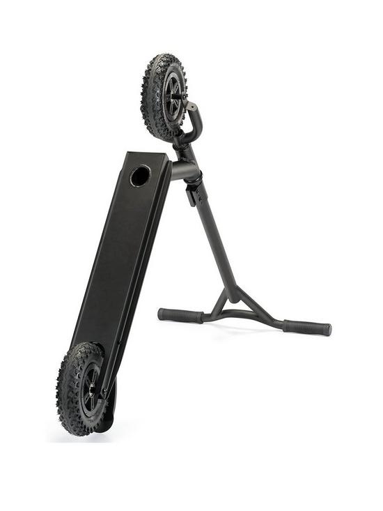 back image of xootz-decoy-dirt-scooter-black