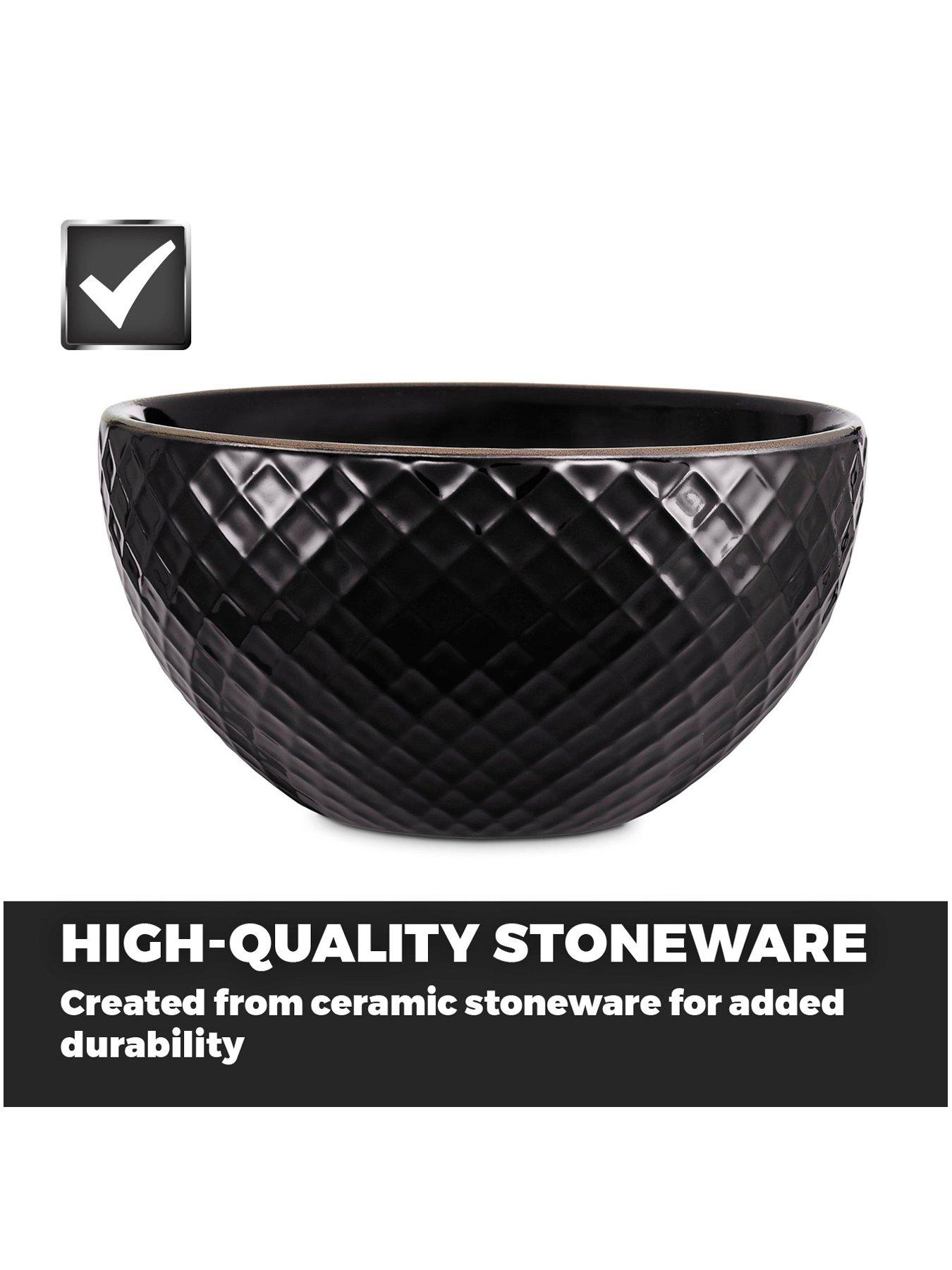 Image 5 of 6 of Tower Empire 16-Piece Dinner Set in Black