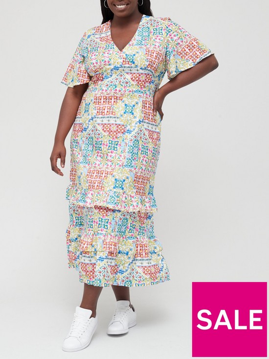 front image of never-fully-dressed-curve-paola-dress-multi