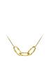love-gold-love-gold-9ct-yellow-gold-345mm-x-65mm-diamond-cut-linked-ovals-adjustable-necklacefront