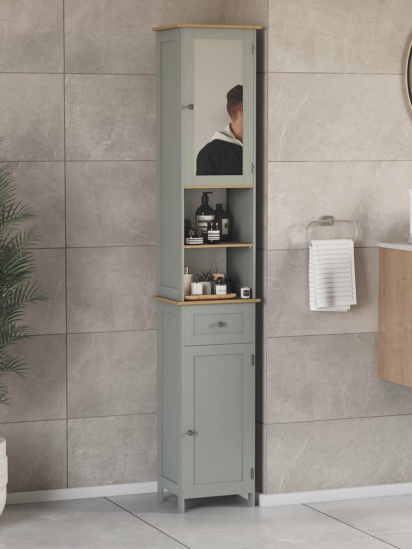 Bath Vida Priano 2 Door Tall Cabinet with Mirror