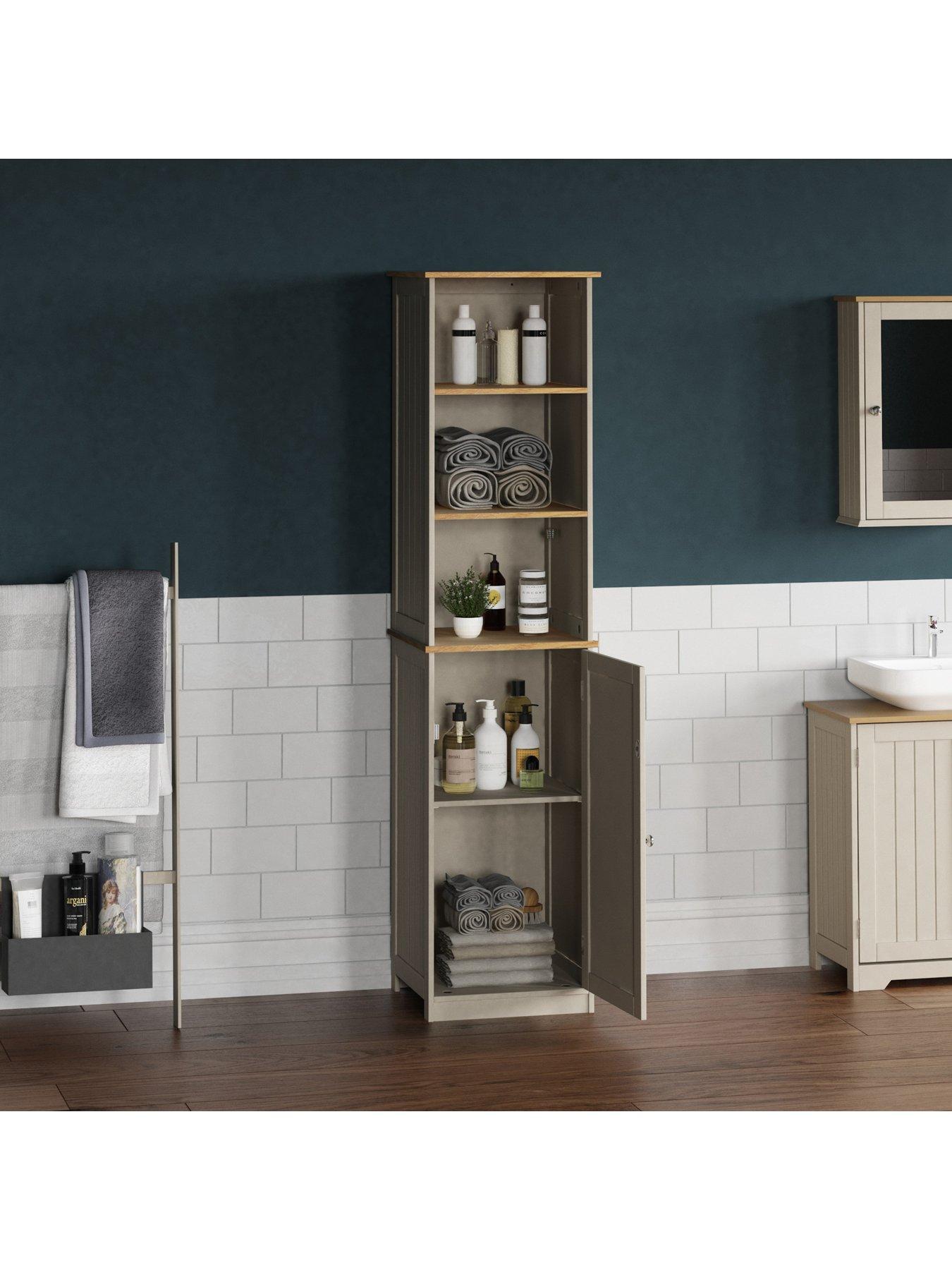 Image 5 of 6 of Bath Vida Priano 1 Door, 2 Shelf Tall Cabinet