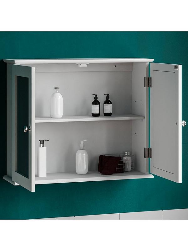 Bath Vida Priano 2 Door Mirrored Wall, Wall 038 Display Shelves For Collectibles Argos