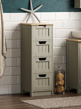 Product photograph of Bath Vida Priano 4 Drawer Freestanding Unit from very.co.uk
