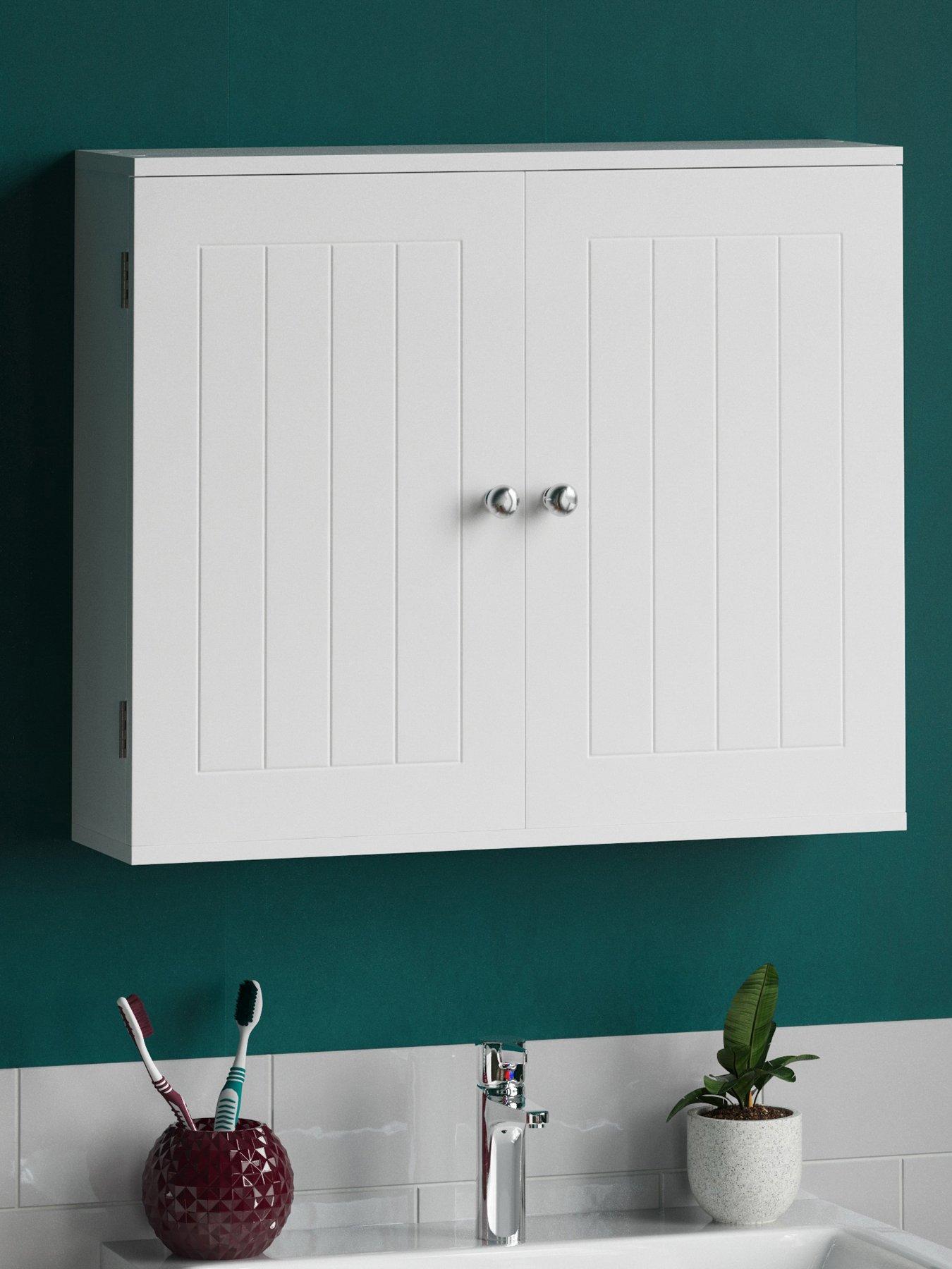 Product photograph of Bath Vida Priano 2 Door Wall Cabinet from very.co.uk