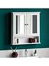  image of bath-vida-priano-2-door-mirrored-wall-cabinet-with-shelf