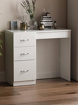 Product photograph of Vida Designs Riano Dressing Table - White from very.co.uk