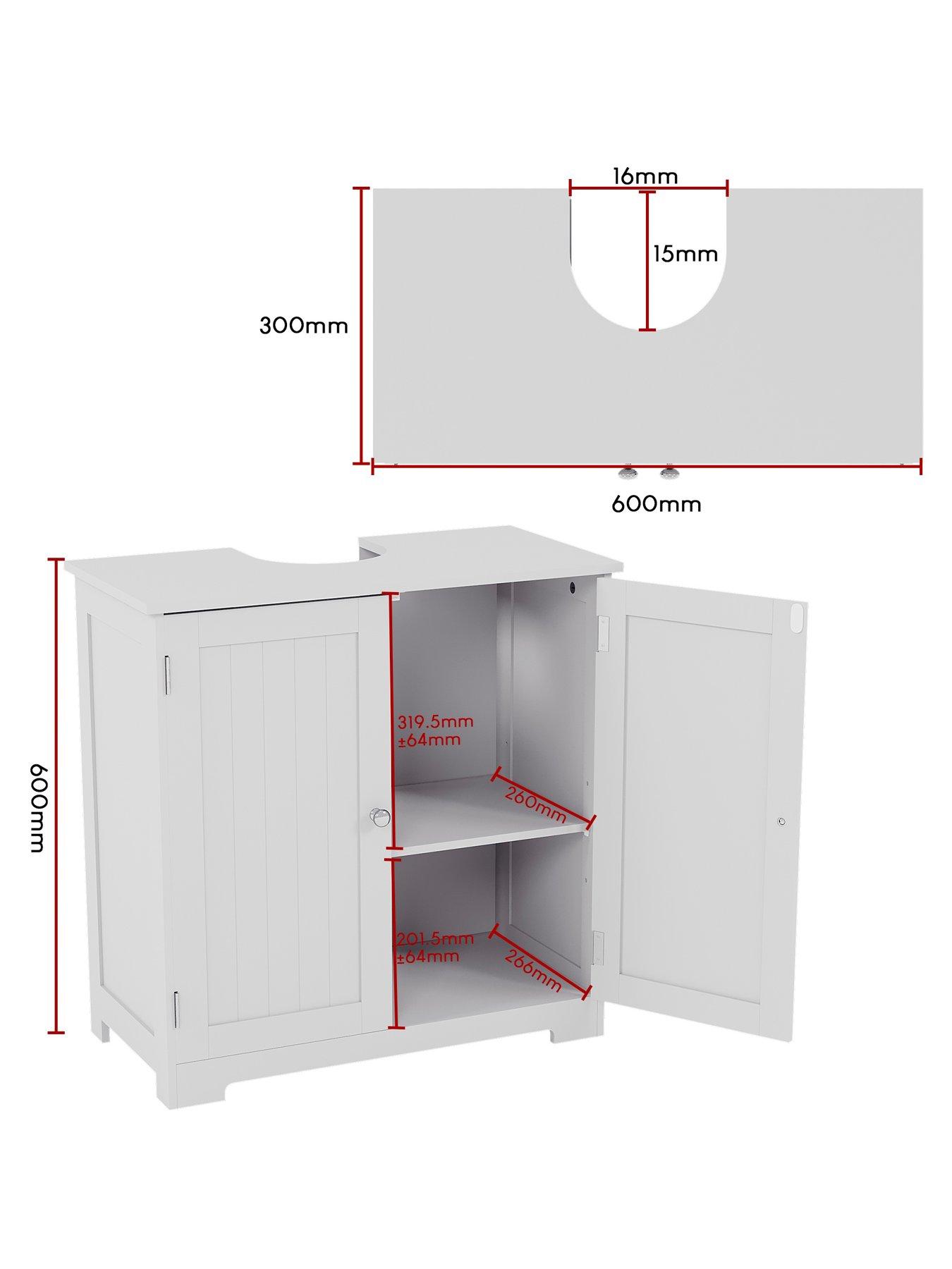 Image 7 of 7 of Bath Vida Priano 2 Door Under Sink Cabinet