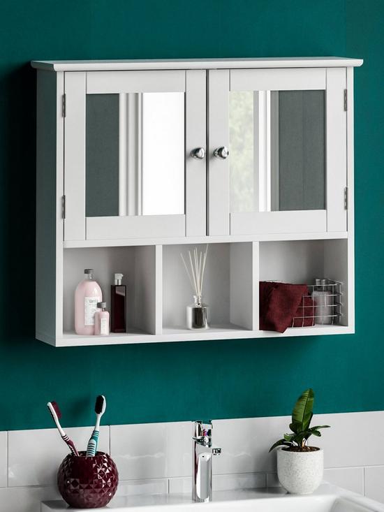 front image of bath-vida-priano-2-door-mirrored-wall-cabinet-with-3-compartments
