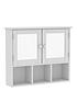  image of bath-vida-priano-2-door-mirrored-wall-cabinet-with-3-compartments