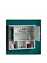  image of bath-vida-priano-2-door-mirrored-wall-cabinet-with-3-compartments