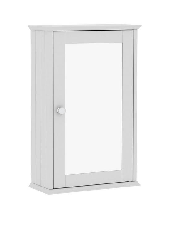 front image of bath-vida-priano-1-door-mirrored-wall-cabinet