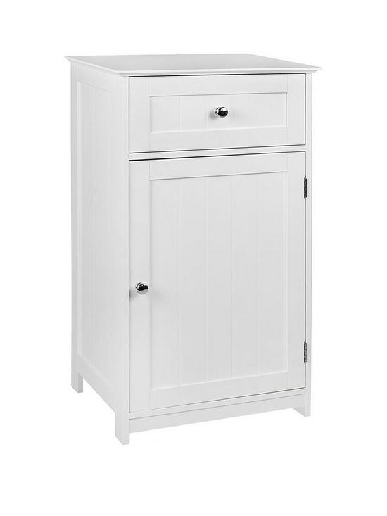 front image of bath-vida-priano-1-door-1-drawer-freestanding-cabinet