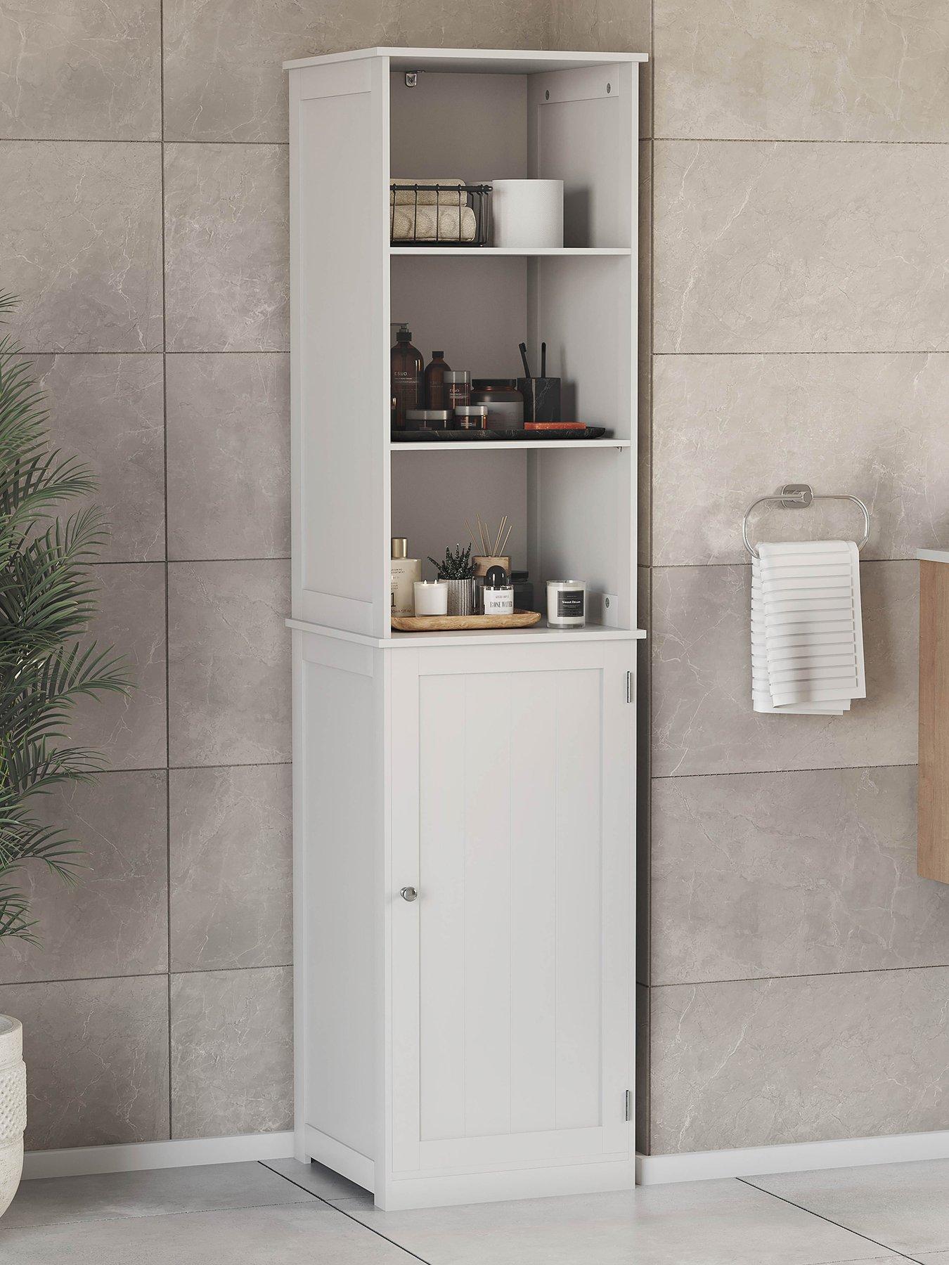 Bath Vida Priano 1 Door 2 Shelf Tall Cabinet