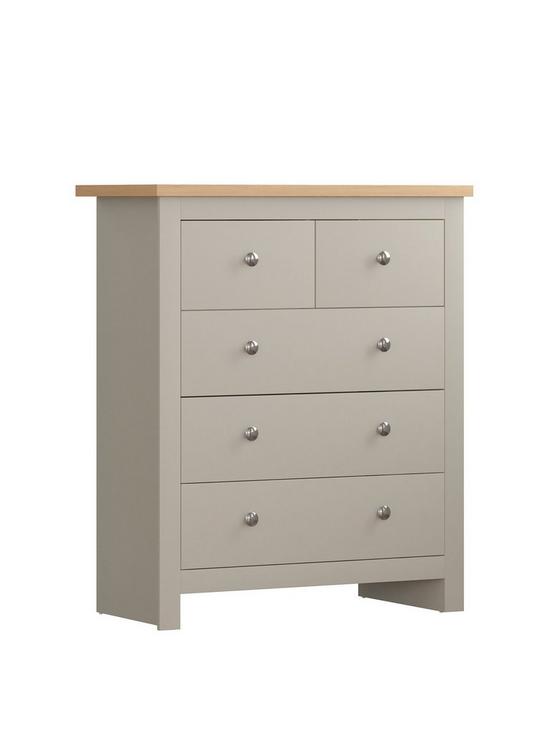 front image of vida-designs-arlington-2-3-drawer-chest-grey