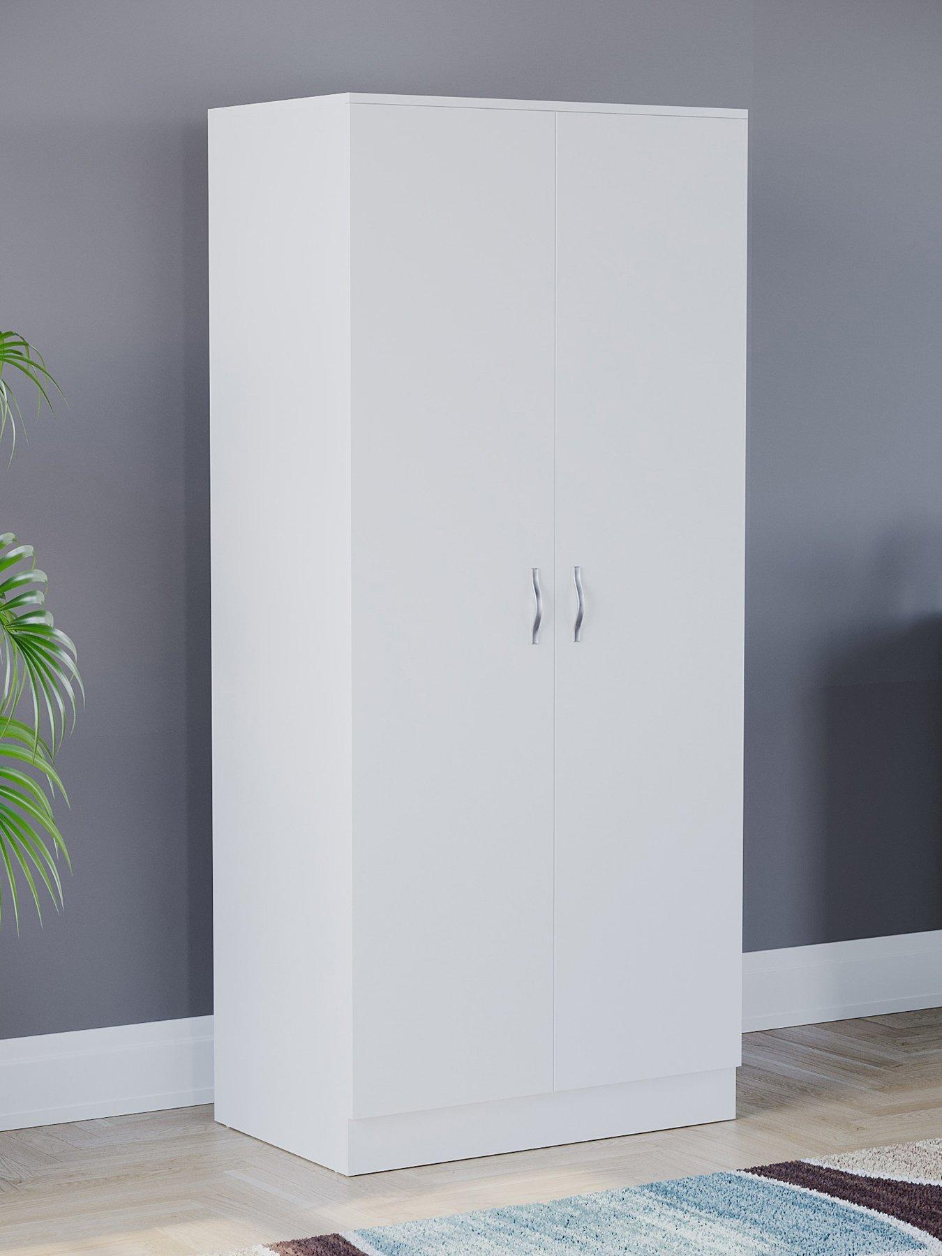 undefined Riano 2 Door Wardrobe - White
