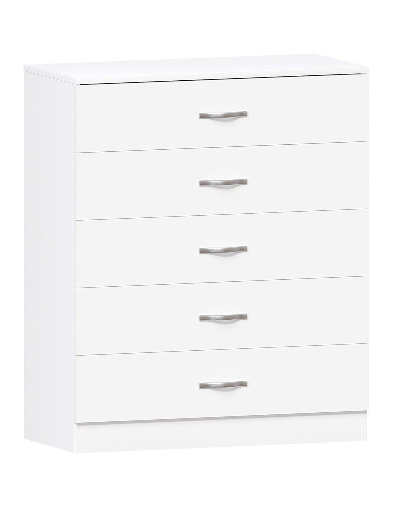 Image 2 of 6 of Vida Designs Riano&nbsp;5 Drawer Compact Chest - White