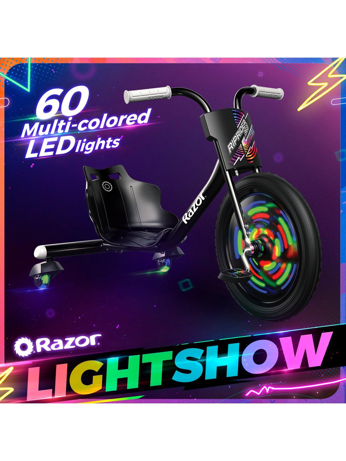 Razor Riprider 360 Lightshow LED Trike - Black | Very