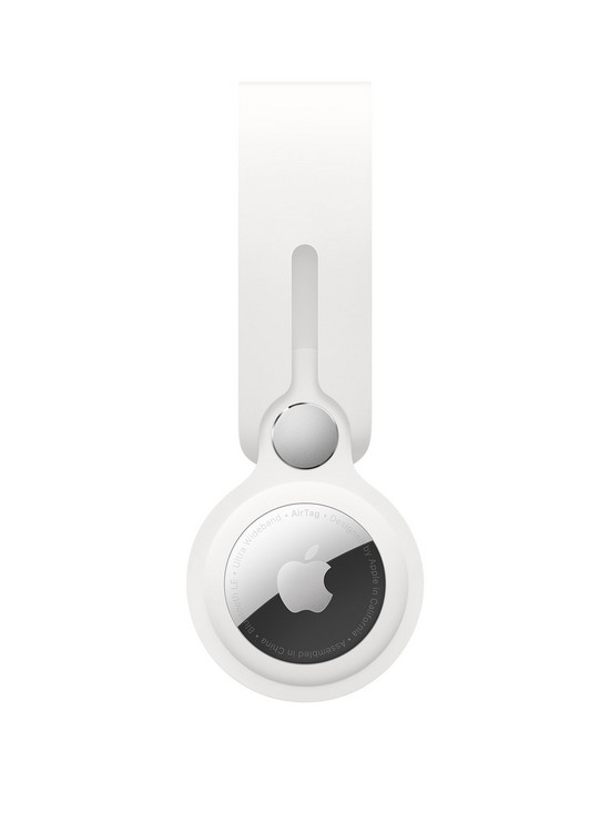 front image of apple-airtag-loop-white