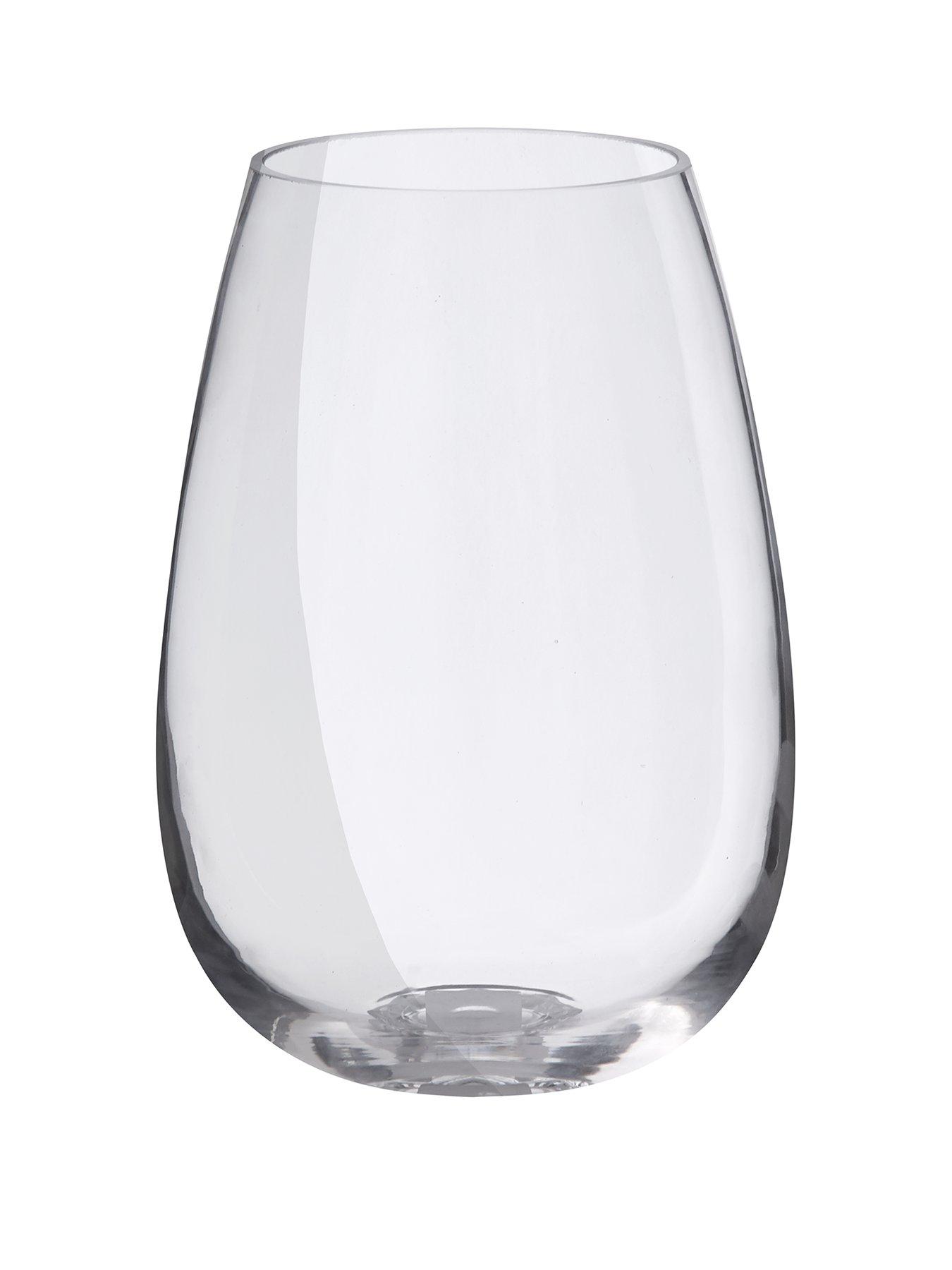 Product photograph of Clear Glass Vase from very.co.uk