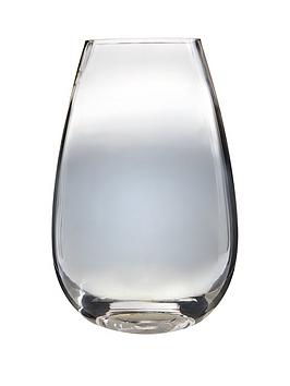 Product photograph of Very Home Silver Ombre Tinted Glass Vase from very.co.uk
