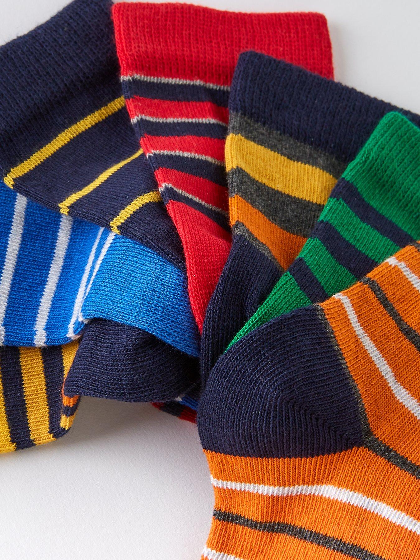 Image 3 of 3 of Everyday Boys 7 Pack Striped Socks - Multi