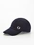 fred-perry-pique-classic-baseball-cap-navyfront