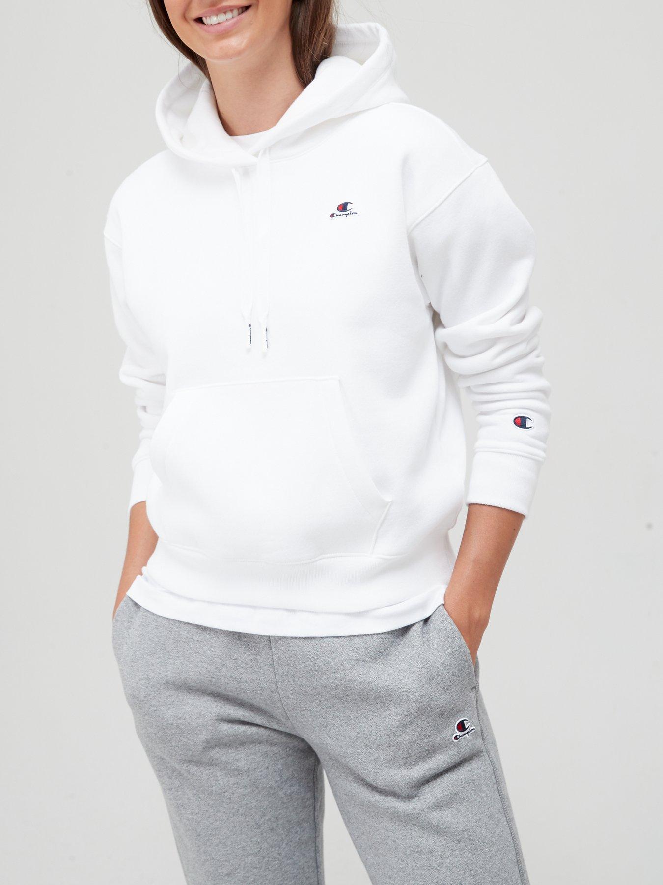  Small Logo Hooded Sweatshirt - White
