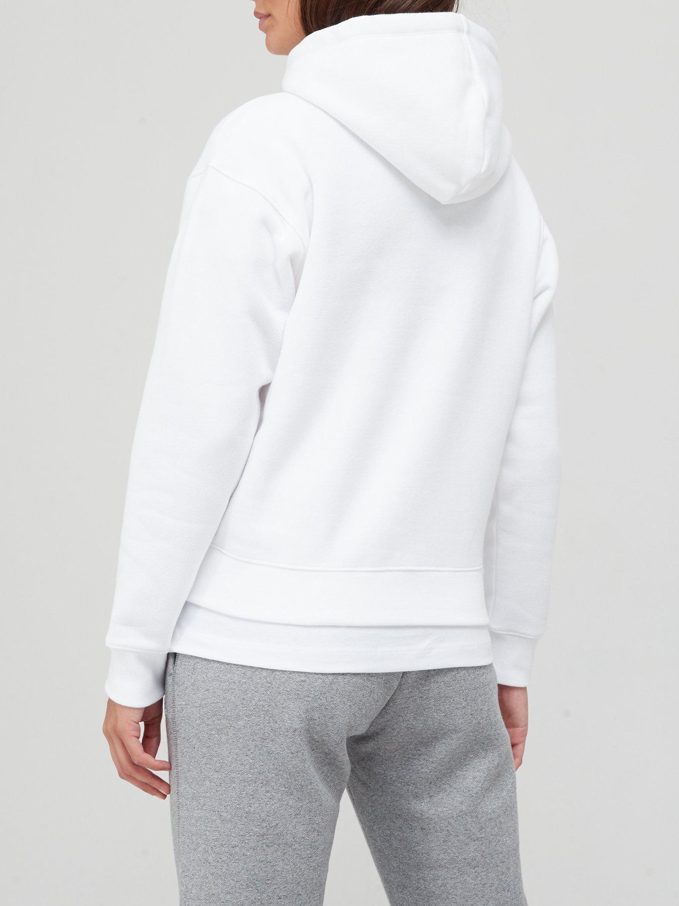  Small Logo Hooded Sweatshirt - White