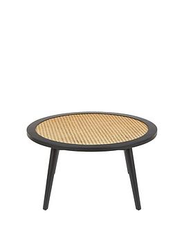 Product photograph of Very Home Torri Cane Coffee Table - Black from very.co.uk