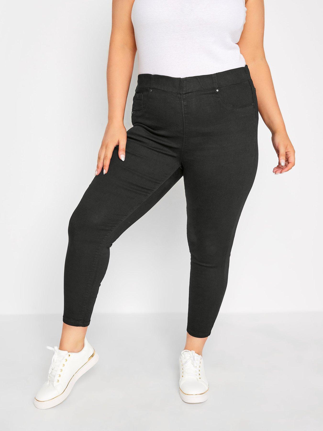 Image 1 of 3 of Yours London Jenny Jegging -&nbsp;Black