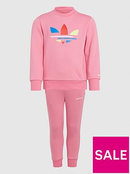 adidas-originals-kids-unisex-crew-set-pink