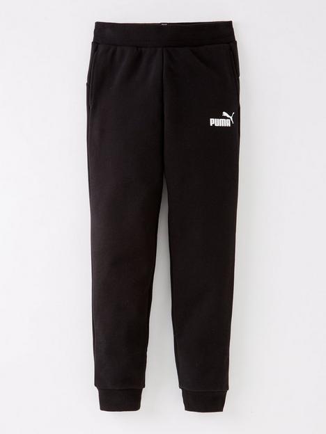 puma-girls-essentials-fleece-sweatpants-black