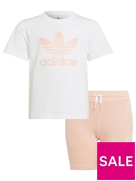 adidas-originals-kids-unisex-short-amp-t-shirt-set-pinkwhite