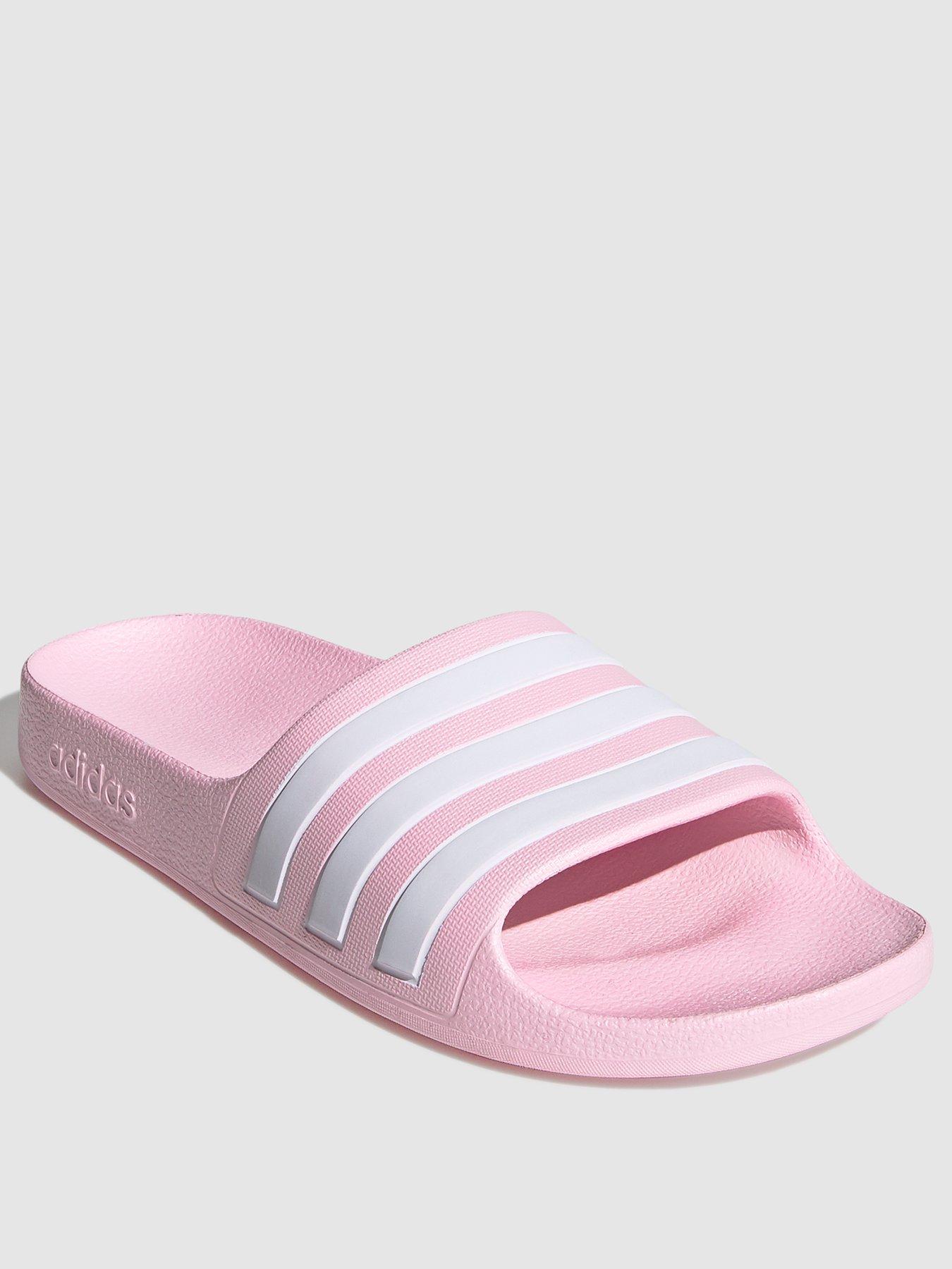adidas Sportswear Kids Unisex Adilette Aqua Sliders - Pink/White