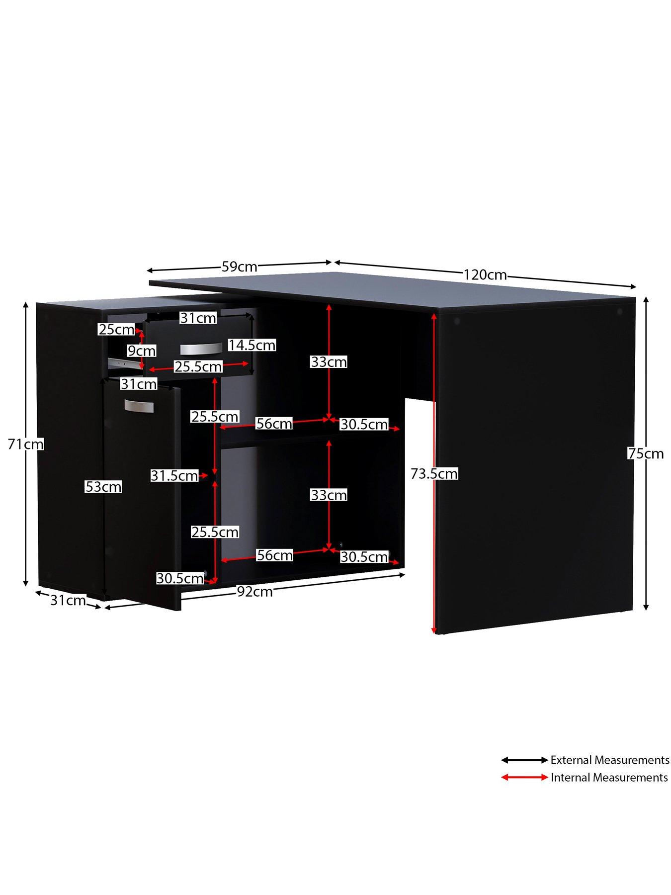 Image 7 of 7 of Vida Designs Longton Adjustable Computer Desk