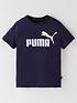 puma-boys-essentials-logo-t-shirt-navyfront