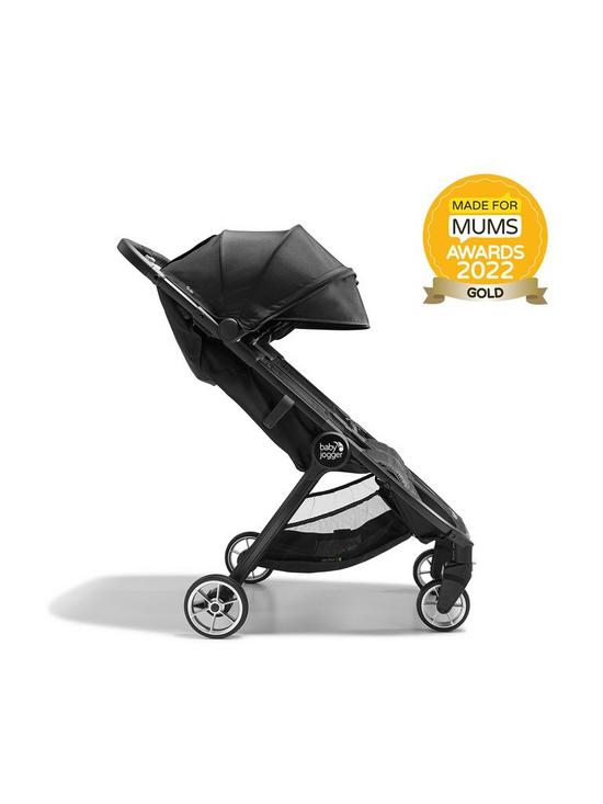 stillFront image of baby-jogger-city-tour-2-double-pushchair-pitch-black