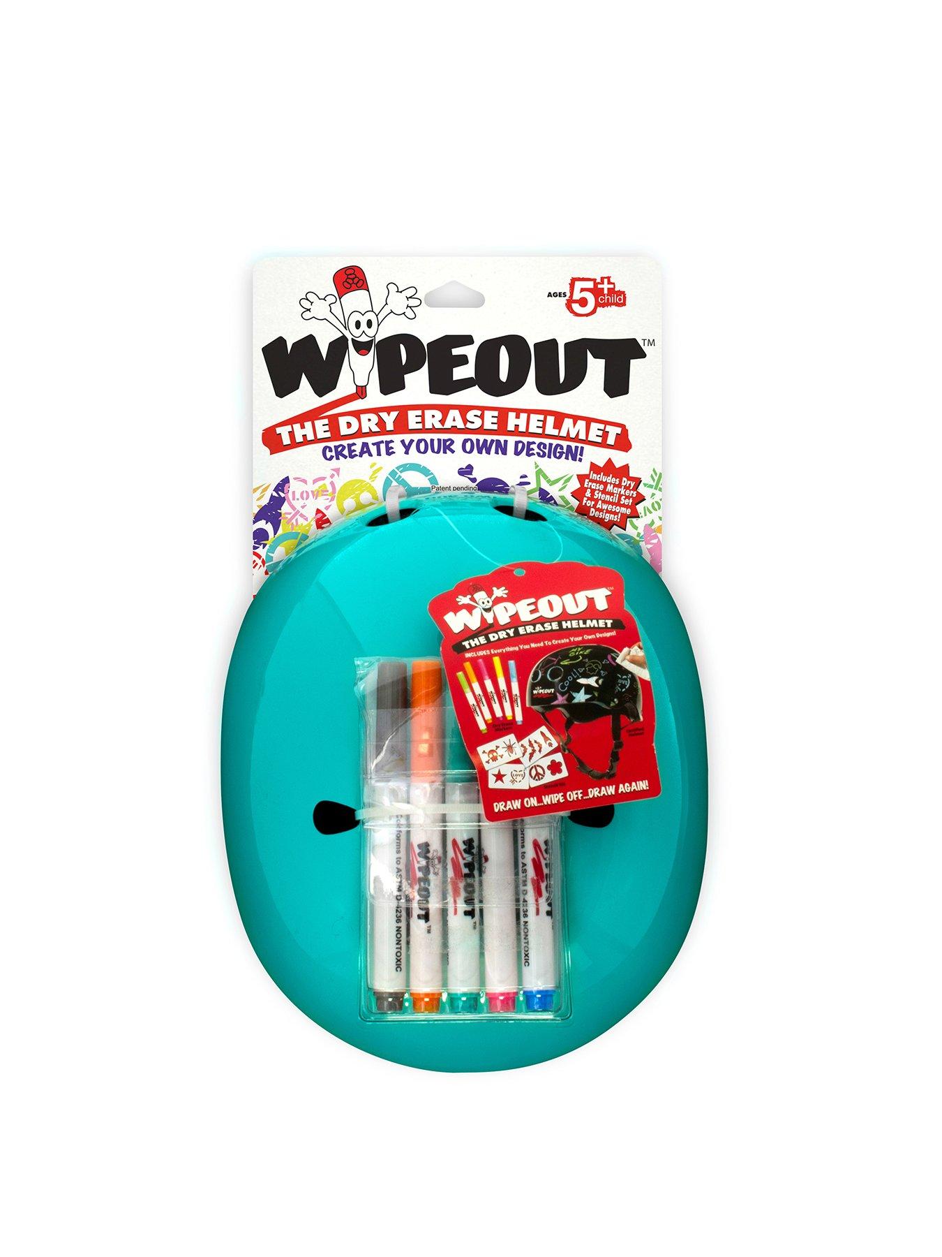 Wipeout dry shop erase helmet teal