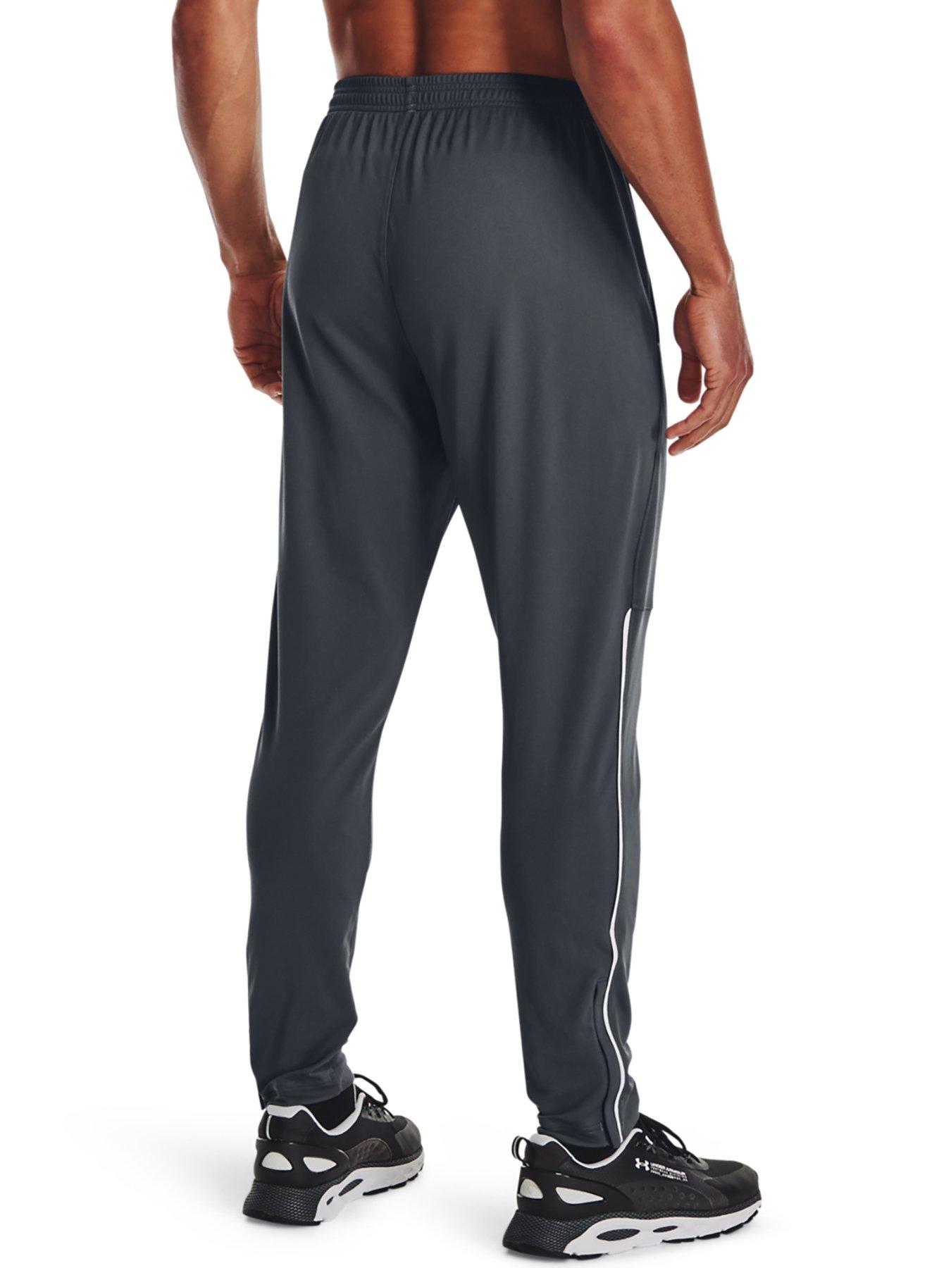 UNDER ARMOUR Training Pique Track Pants Grey/White very.co.uk