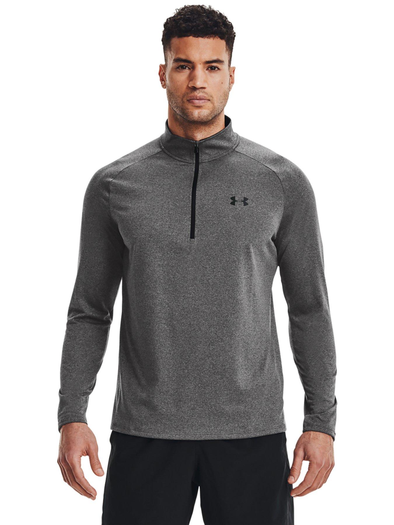 UNDER ARMOUR Training Tech 2.0 Half Zip - Grey/Black | very.co.uk