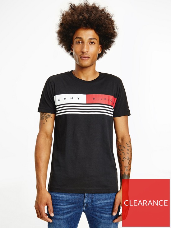 Tommy Hilfiger Corp Chest Stripe T-shirt | very.co.uk
