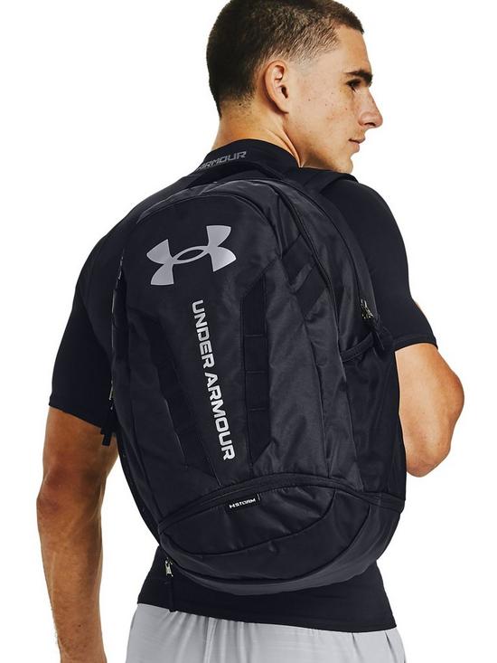 stillFront image of under-armour-training-hustle-50-backpack-black
