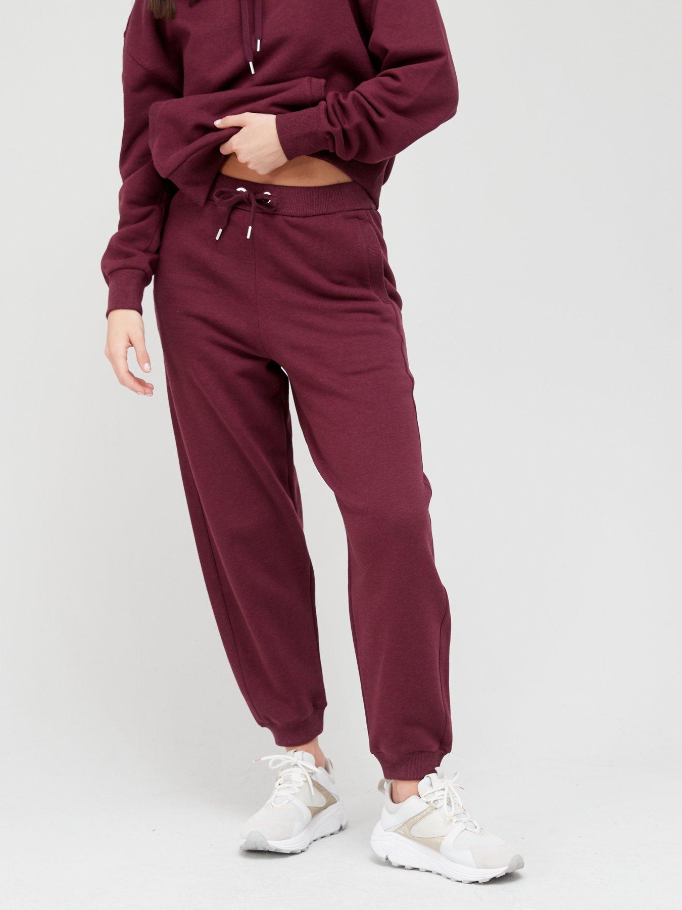 Trousers & Leggings Cotton Mix Jogger - Dark Red