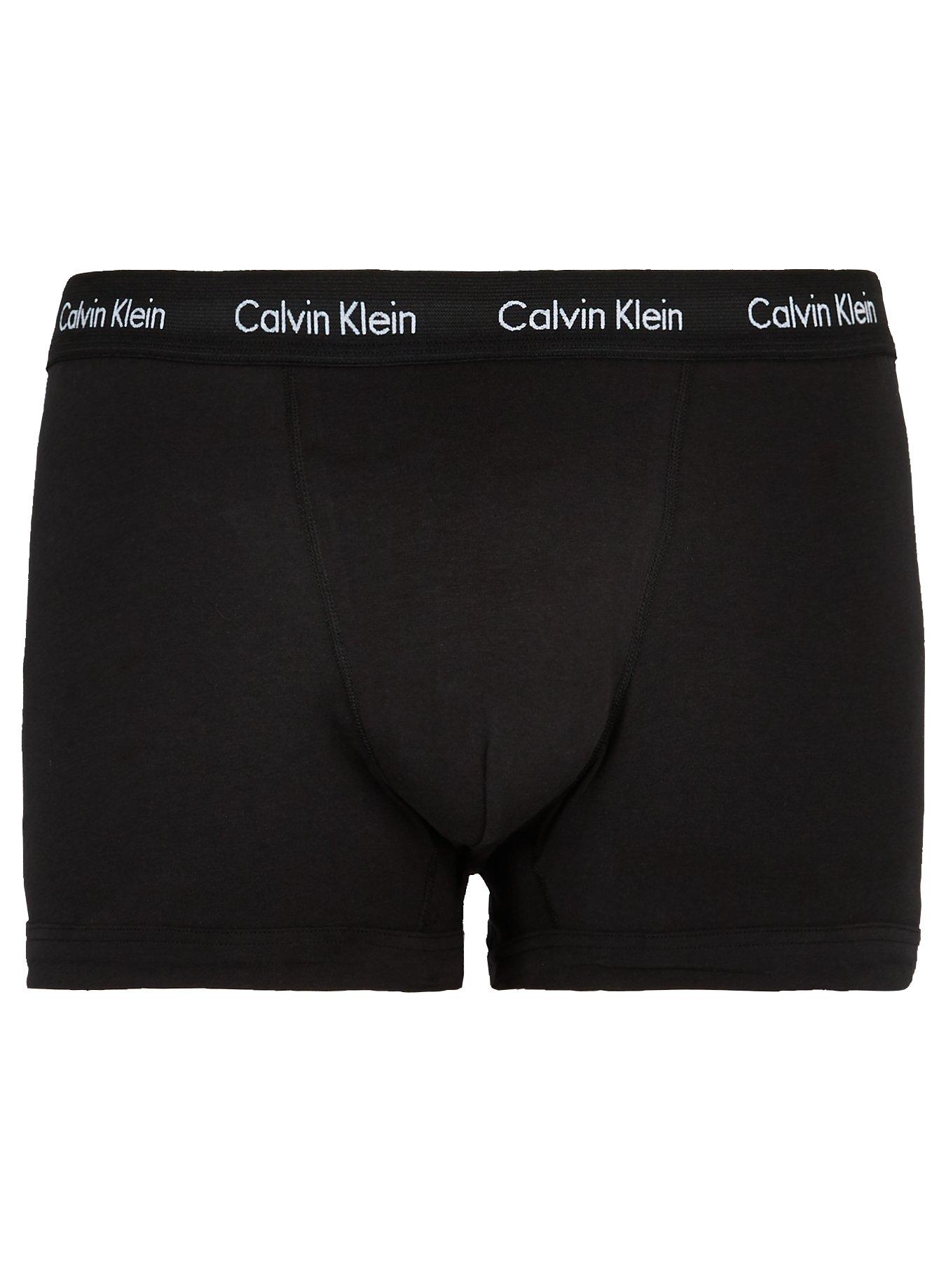 Calvin Klein Big Tall 3 Pack Big Tall Trunks Black Very