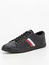 tommy-hilfiger-essential-leather-vulcanised-stripes-trainers-blackfront