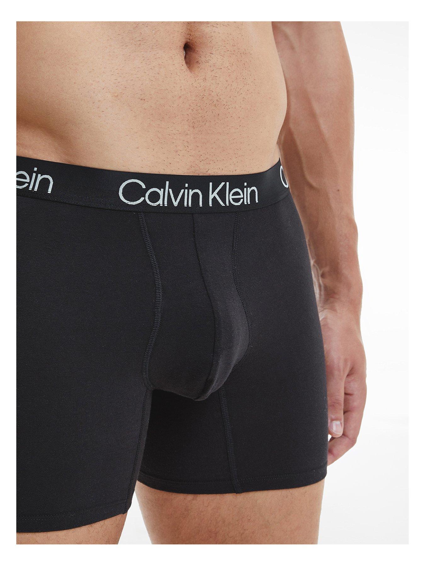 Calvin Klein Comfort Microfiber 3-Pack Boxer Brief Black