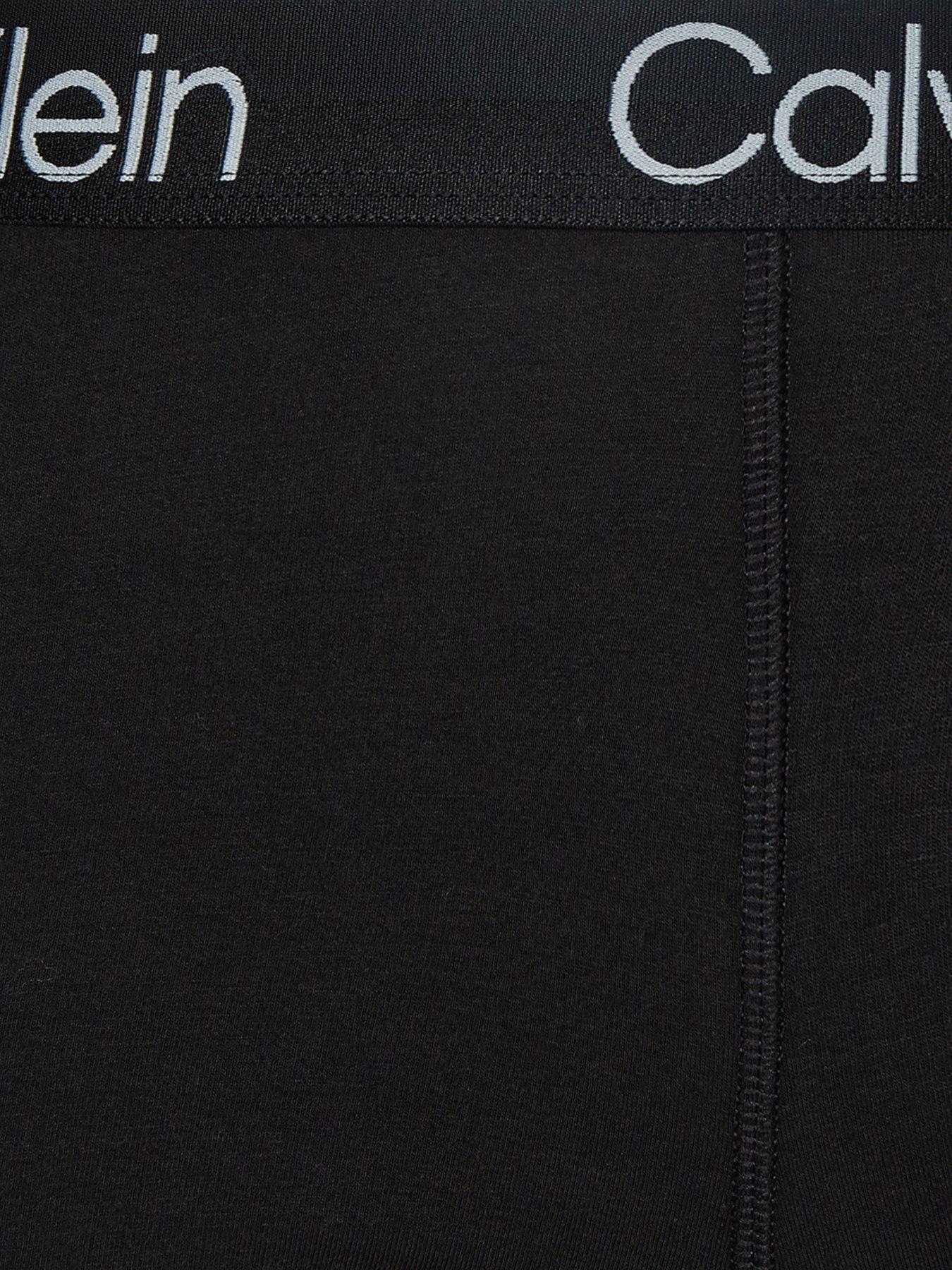 Calvin Klein modern structure sleep boxers in black print